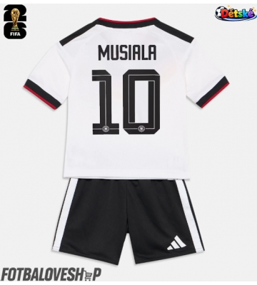 Německo Jamal Musiala #10 Dětské Domácí Dres MS 2026 Krátký Rukáv (+ trenýrky)